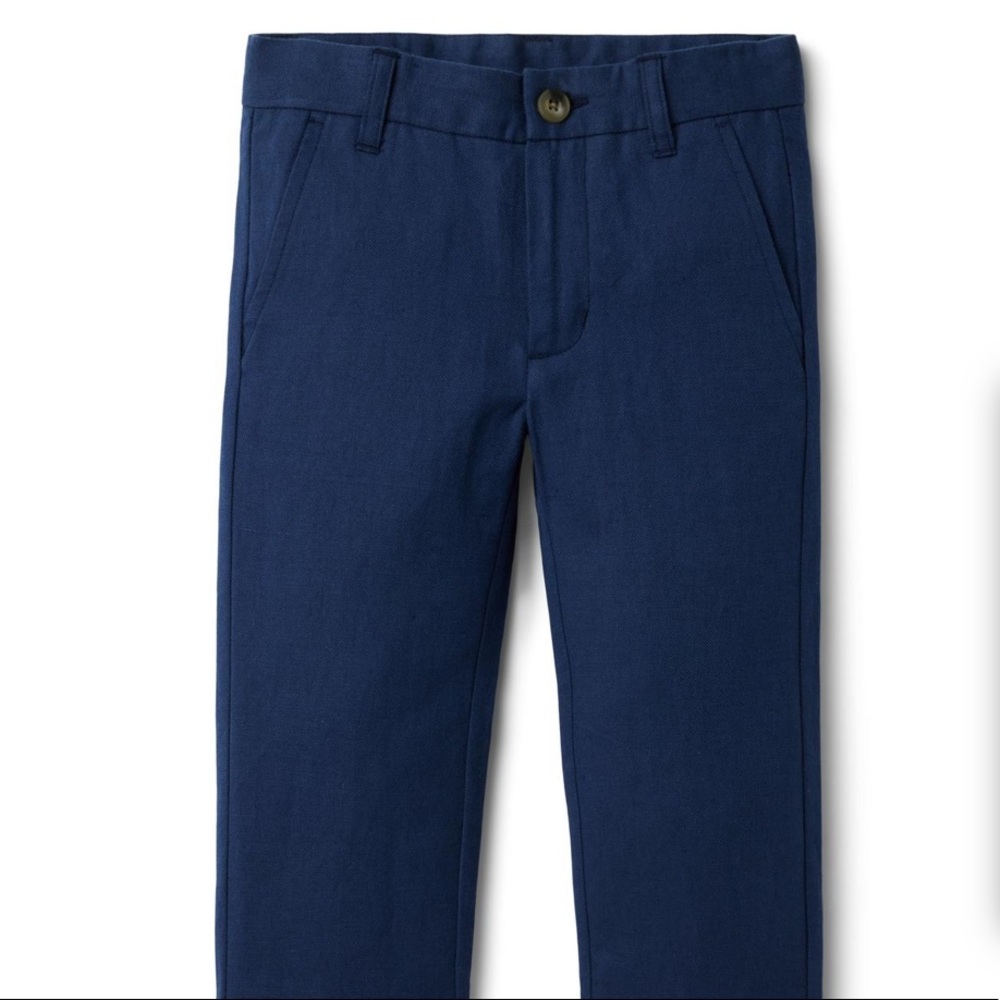 Janie and Jack navy linen pants size 2T